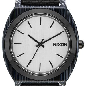 Nixon Herrklocka A3272345-00 The Time Teller Silverfärgad/Textil