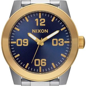 Nixon Herrklocka A3461922-00 The Corporal Blå/Stål Ø48 mm