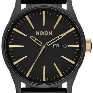 Nixon Herrklocka A3561041-00 The Sentry Svart/Stål Ø42 mm