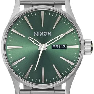 Nixon Herrklocka A3565072-00 The Sentry Grön/Stål Ø42 mm