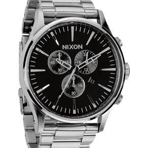 Nixon Herrklocka A386000-00 Svart/Stål Ø42 mm