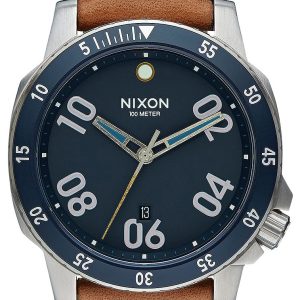 Nixon Herrklocka A5082186-00 Blå/Läder Ø44 mm