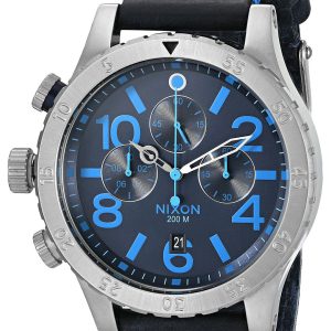 Nixon The 48-20 Herrklocka A3632219-00 Blå/Läder Ø48 mm