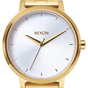 Nixon The Kensington Damklocka A099508-00 Vit/Gulguldtonat stål Ø37