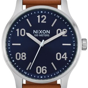 Nixon The Patrol Herrklocka A1243-2186-00 Blå/Läder Ø42 mm