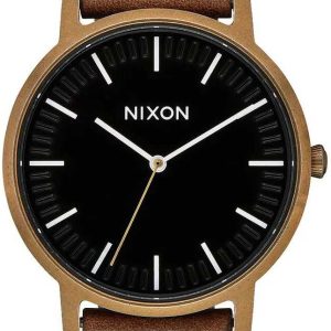 Nixon The Porter Herrklocka A1058-3053-00 Svart/Läder Ø40 mm