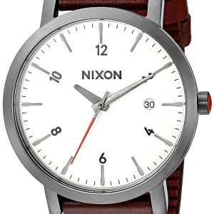 Nixon The Rollo A9842368-00 Vit/Läder Ø38 mm