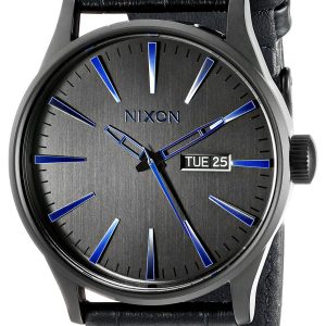 Nixon The Sentry Herrklocka A1052153-00 Svart/Läder Ø42 mm