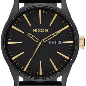 Nixon The Sentry Herrklocka A356-1041-00 Svart/Stål Ø42 mm