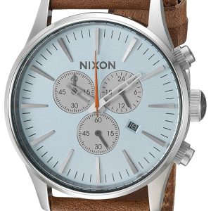 Nixon The Sentry Herrklocka A4052547-00 Blå/Läder Ø42 mm