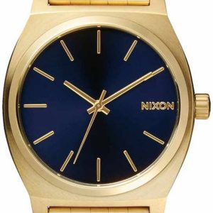 Nixon The Time Teller A045-1931-00 Blå/Gulguldtonat stål Ø37 mm