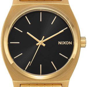 Nixon The Time Teller A045-2042 Svart/Gulguldtonat stål Ø37 mm