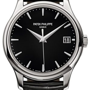 Patek Philippe 5227G/010 Calatrava Svart/Läder Ø39 mm