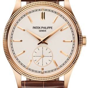 Patek Philippe 6119R/001 Calatrava Antikvit/Läder Ø39 mm