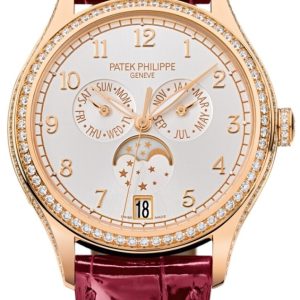 Patek Philippe Damklocka 4947R/001 Complications Vit/Läder Ø38 mm