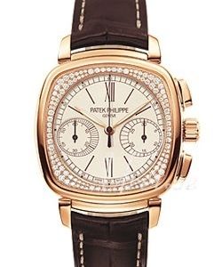 Patek Philippe Damklocka 7071R/001 Complicated Vit/Läder 39x35 mm