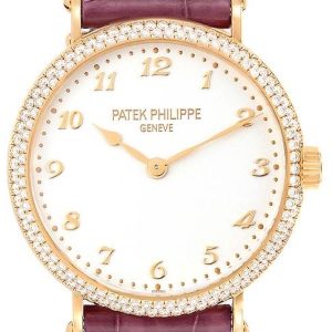 Patek Philippe Damklocka 7200/200R/001 Calatrava Antikvit/Läder