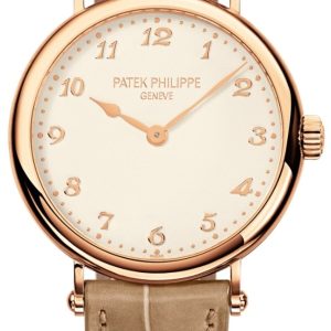 Patek Philippe Damklocka 7200R/001 Calatrava Antikvit/Läder Ø34.6 mm