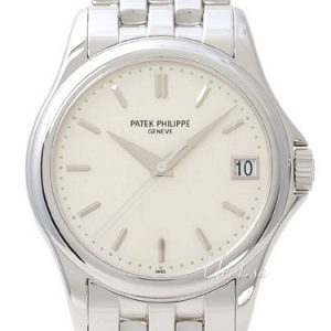 Patek Philippe Herrklocka 5127/1G/001 Calatrava Vit/18 karat vitt