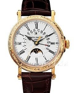 Patek Philippe Herrklocka 5160J/001 Grand Complications Vit/Läder