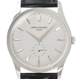 Patek Philippe Herrklocka 5196G/001 Calatrava Vit/Läder Ø37 mm