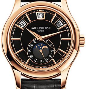 Patek Philippe Herrklocka 5205R/010 Complications Svart/Läder Ø40 mm