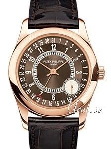 Patek Philippe Herrklocka 6000R Calatrava Brun/Läder Ø37 mm