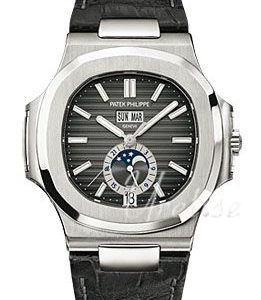 Patek Philippe Nautilus Herrklocka 5726A/001 Svart/Läder Ø40.5 mm