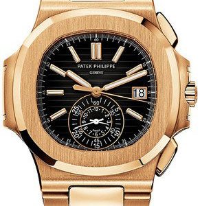 Patek Philippe Nautilus Herrklocka 5980/1R/001 Svart/18 karat