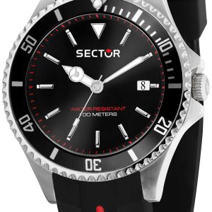 Sector 230 Herrklocka R3251161038 Svart/Gummi Ø43 mm