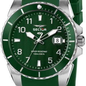 Sector 450 Herrklocka R3251276004 Grön/Gummi Ø41 mm