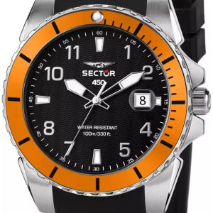 Sector 450 Herrklocka R3251276005 Svart/Gummi Ø41 mm