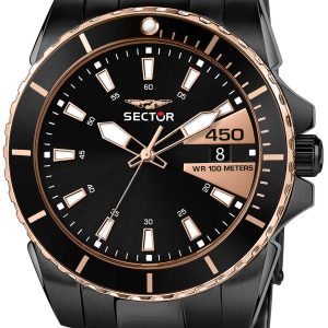 Sector 450 Herrklocka R3253276006 Svart/Stål Ø41 mm