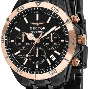 Sector 650 Herrklocka R3273962004 Svart/Stål Ø42 mm