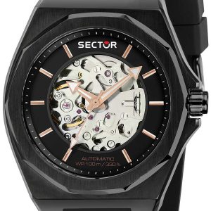 Sector Herrklocka R3221528001 Svart/Gummi Ø43 mm