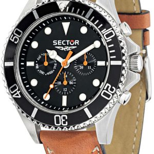 Sector Herrklocka R3251161012 Svart/Läder Ø48 mm