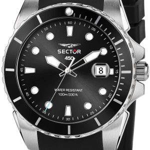 Sector Herrklocka R3251276002 Svart/Gummi Ø41 mm