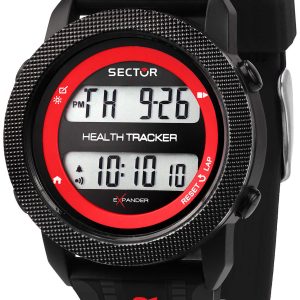 Sector Herrklocka R3251277001 LCD/Gummi Ø44 mm