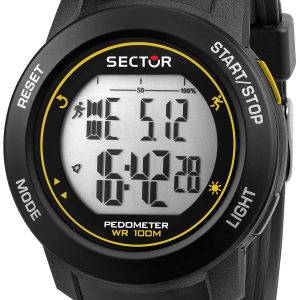 Sector Herrklocka R3251284001 LCD/Resinplast Ø45 mm