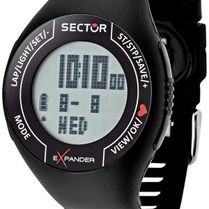 Sector Herrklocka R3251473001 Street LCD/Gummi Ø47 mm