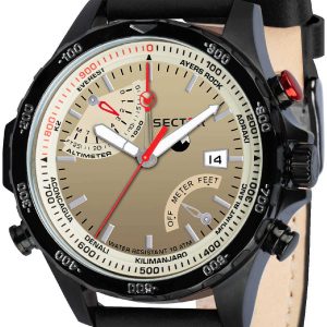 Sector Herrklocka R3251506004 Beige/Läder Ø46 mm