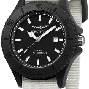 Sector Herrklocka R3251539003 Svart/Textil Ø43 mm