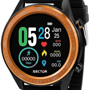 Sector Herrklocka R3251540003 LCD/Gummi Ø40 mm