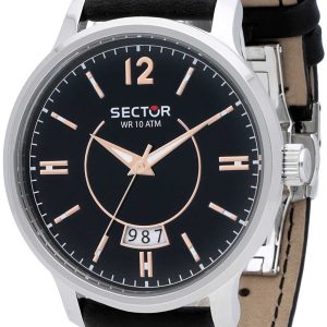 Sector Herrklocka R3251593003 Svart/Läder Ø42 mm