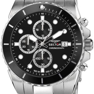 Sector Herrklocka R3273776002 Svart/Stål Ø48 mm