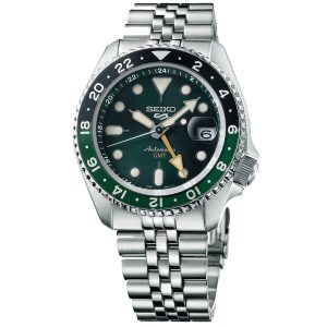 Seiko 5 Sports GMT SSK035K1 - Herr - 43 mm - Analogt - Automatiskt - Hardlex Crystal Mineralglas