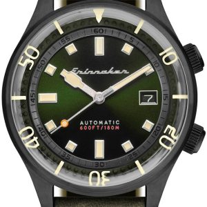 Spinnaker Herrklocka SP-5062-04 Bradner Grön/Läder Ø42 mm