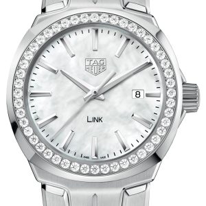 TAG Heuer Damklocka WBC1314.BA0600 Link Damklockor Vit/Stål Ø32 mm