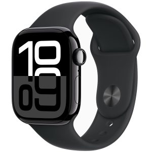 Apple Watch Series 10 GPS 42mm Jet Black Aluminium Sport Band M/L MWWF3 - Unisex - 42 mm - Smartklocka - Digital/Smartklocka