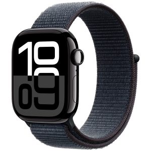 Apple Watch Series 10 GPS 42mm Jet Black Aluminium Sport Loop MWWG3 - Unisex - 42 mm - Smartklocka - Digital/Smartklocka